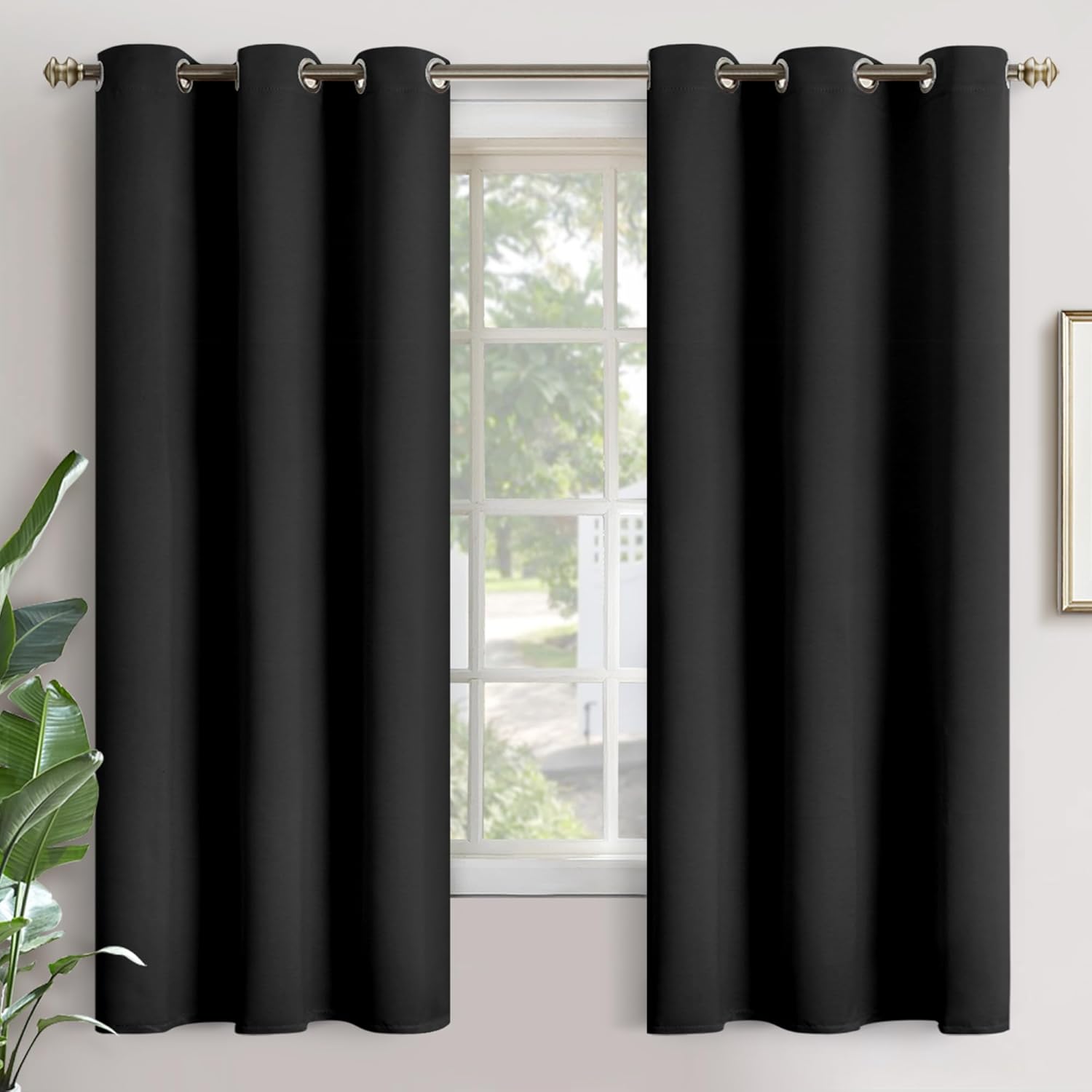 YoungsTex Blackout Curtains 68 Inches Length - Thermal Insulated with Grommet Room Darkening Window Drapes for Living Room Bedroom, 2 Panel…