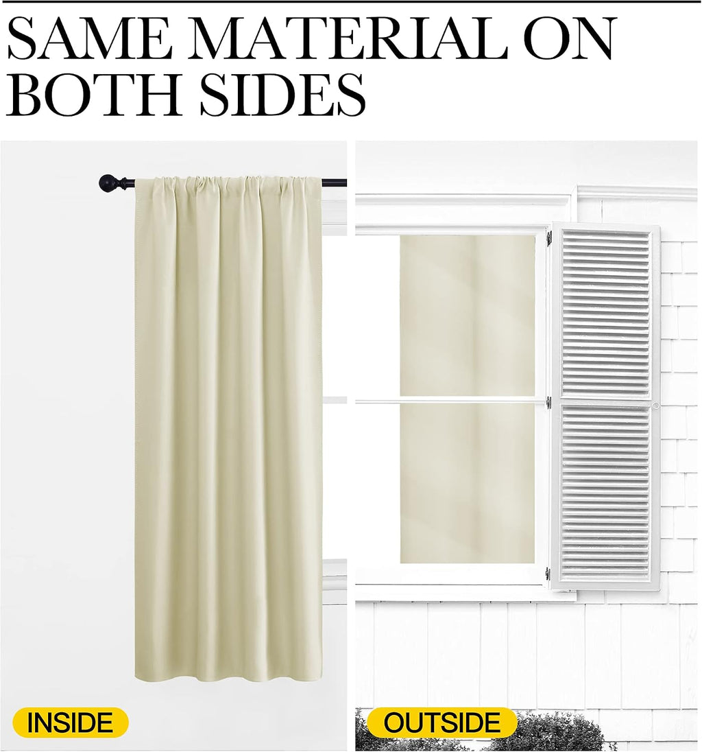NICETOWN Room Darkening Curtains for Bedroom - Home Decoration Privacy Protection Thermal Insulated Solid Drapes/Draperies for Sliding…