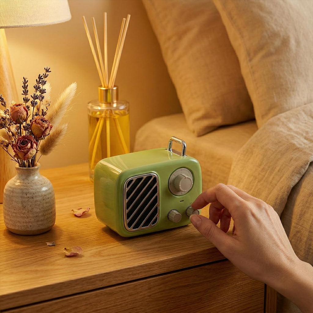 Portable White Noise Machine – Rechargeable, Vintage Knob Design, 16 Non-Looping Sounds for Baby & Adults, Travel Sound Machine with…