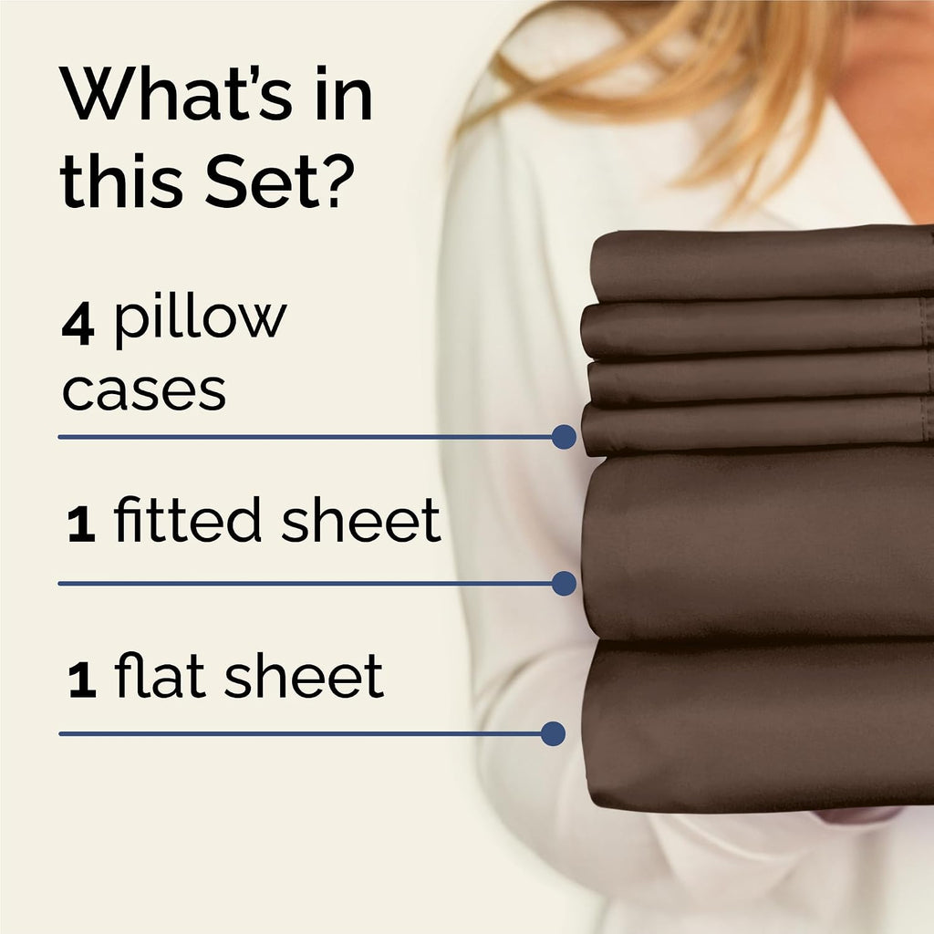 King 6 Piece Sheet Set - Comfy, Breathable & Cooling - Soft Hotel Luxury Bedding for Women, Men, Kids, Teens & Children - 1 Flat & 1…