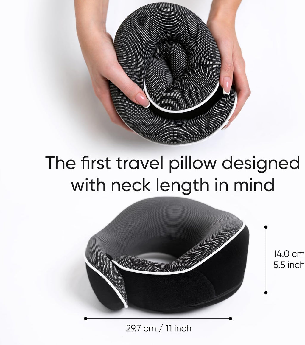 Proglobe Orthopedic Neck Pillow, Travel Neck Pillows for Airplanes, Memory Foam Kit, 360° Head Support, Airplane Pillow Set with 3D…