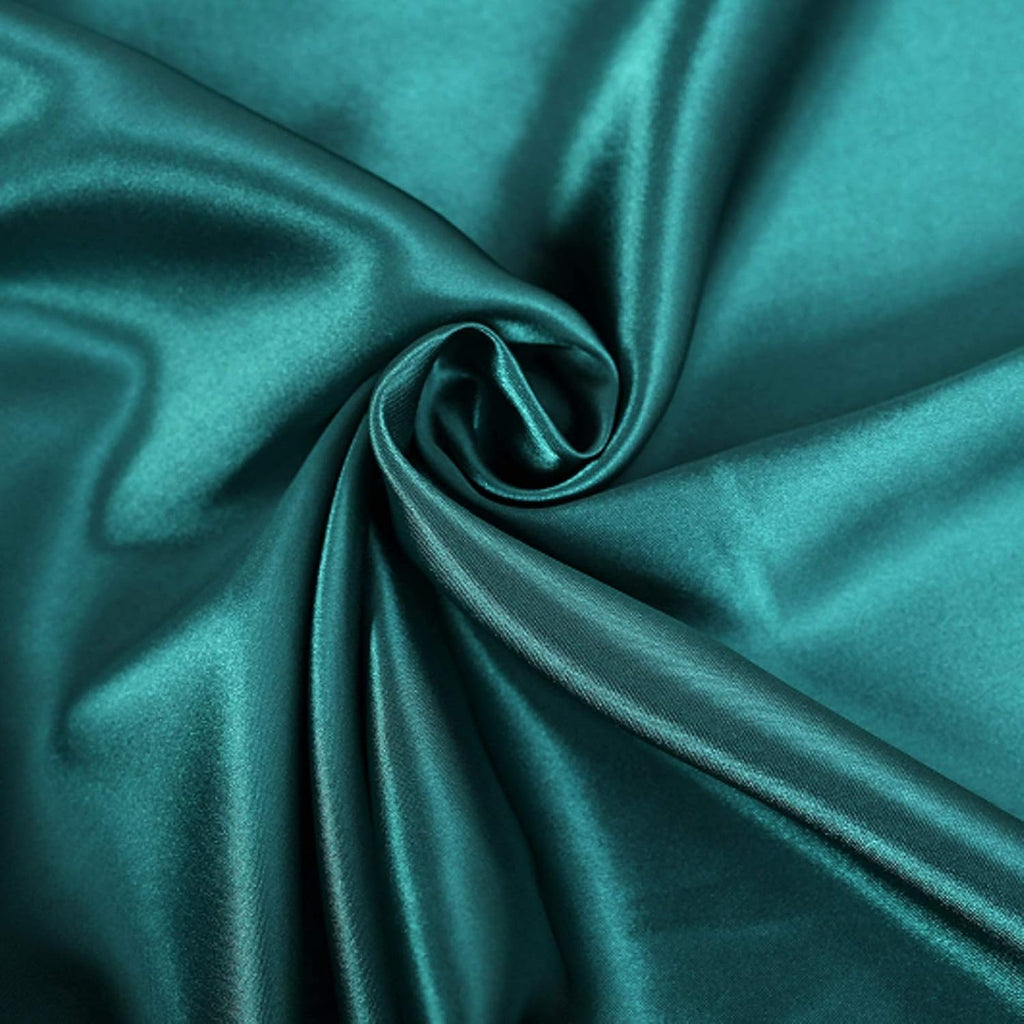 Lcbd Standard Size Satin Pillowcase for Hair and Skin, Teal Silk Satin Pillowcases Set of 2, Satin Cooling Pillow Covers with Envelope Clos…