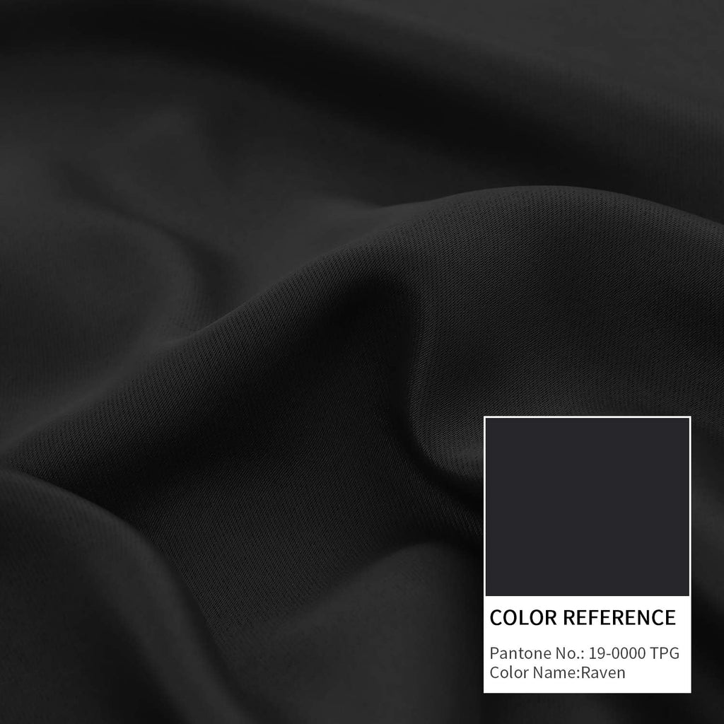 BGment Short Black Kitchen Window Curtains Over Sink - 36 Inch Length Small Window Curtains Rod Pocket and Back Tab Thermal Insulated Drape…