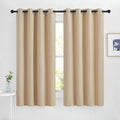 Nicetown Blackout Curtain Panels for Living Room - Window Treatment Thermal Insulated Solid Grommet Vertical Drapes Window Treatments for B…