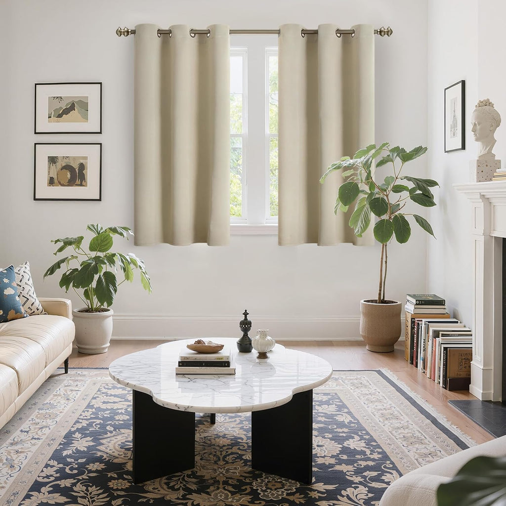 YoungsTex Blackout Curtains 54 Inches Length for Bedroom - Thermal Insulated with Grommet Room Darkening Curtain Drapes for Living Room, 2…
