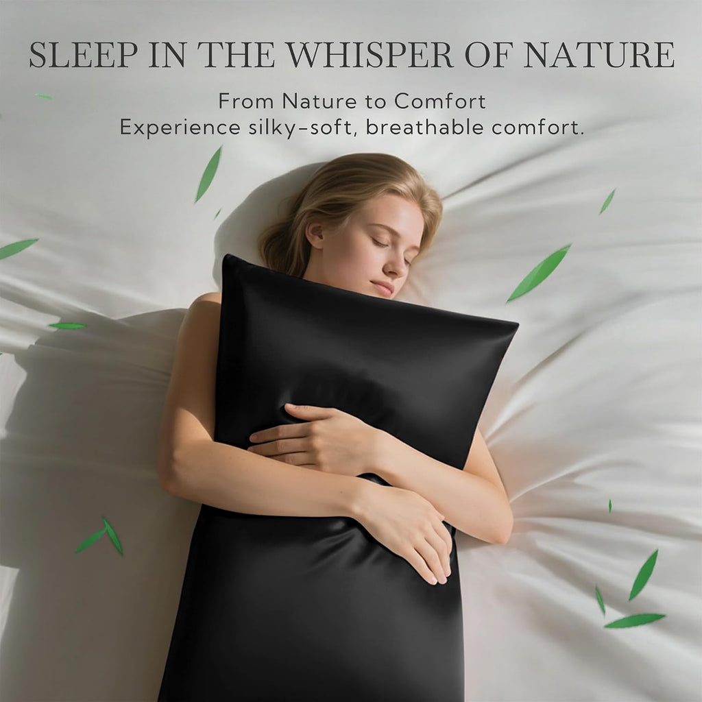 MR&HM Pillow Cases Queen Size Set of 2, Cooling Pillow Case for Hot Sleepers 20"x30", Breathable & Moisture Wicking, Soft Envelope Pil…