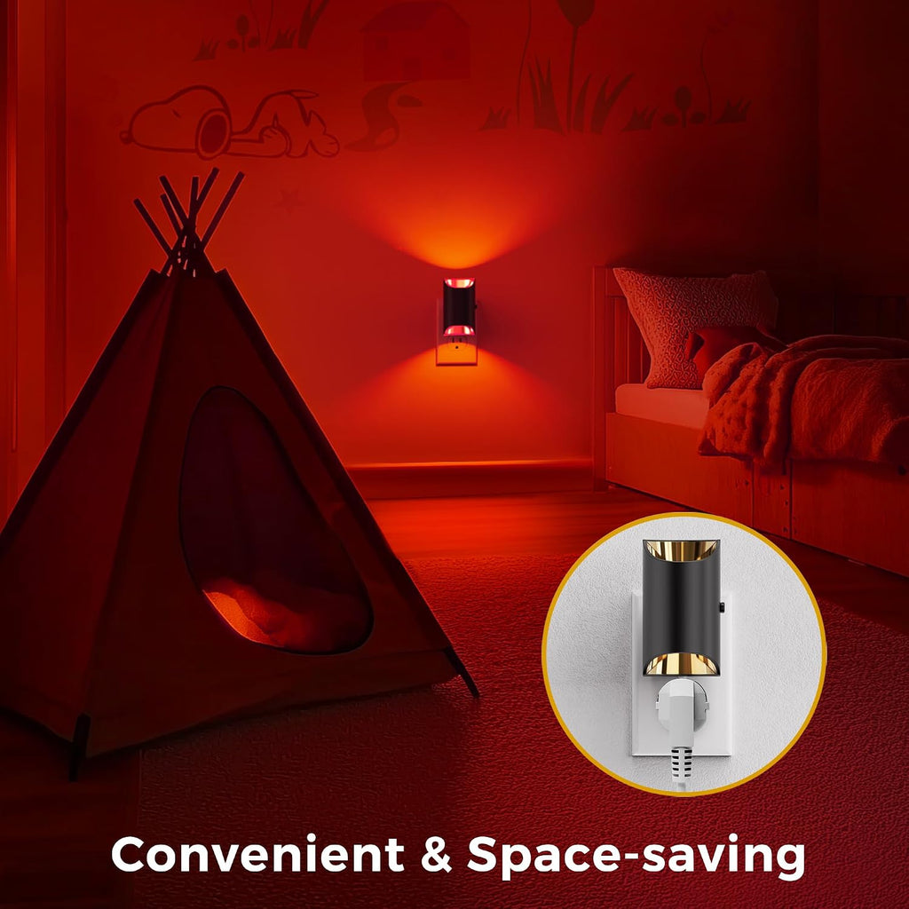 L LOHAS LED Night Lights Plug into Wall, Plug in Night Light with Dusk to Dawn Sensor, Color Changing Nightlight for Kids Hallway Bedroom…