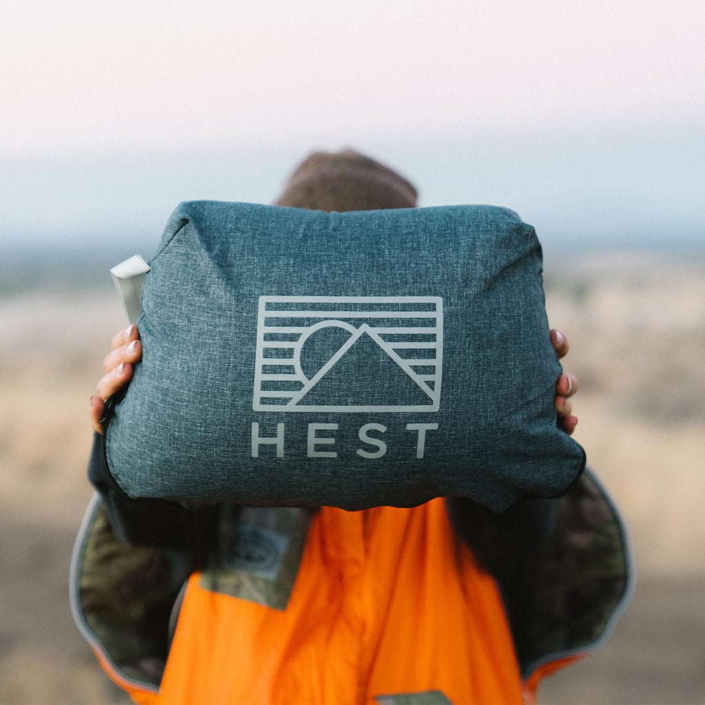 HEST Camp Pillow (Small) - Temperature Resilient Memory Foam - Essential for Camping, Backpacking, and Outdoor Adventures - Compact…
