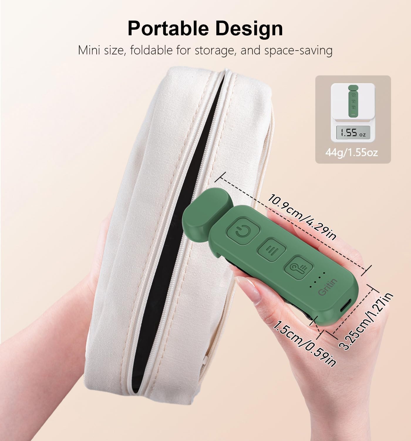 Gritin Reading Light, Book Light for Reading in Bed-Eye Caring 3 Colors, 5-Level Dimmable Brightness, Long Lasting, Compact Size…