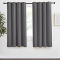 NICETOWN Grey Blackout Curtain 68 inch Long, 55 inches Width, 1 Panel, Thermal Insulated Window Treatment with Grommet Room Darkening…