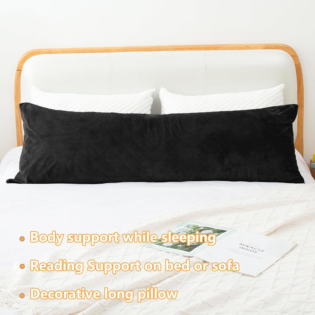 1 MIDDLE ONE Body Pillow, Memory Foam Body Pillows for Adults Sleeping, Long Pillow for Bed, Big Large Firm Full Body Pillow for Side…
