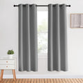 NICETOWN Blackout Window Curtains & Drapes 70" Long, 2 Panels, 34 inch, Silver Grey, Grommet Top Room Darkening Thermal Insulated for…