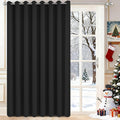Yakamok Blackout Sliding Glass Door Curtains, Thermal Insulated Window Treatment Drapes for Patio Doors, Grommet Extra Wide Curtain…