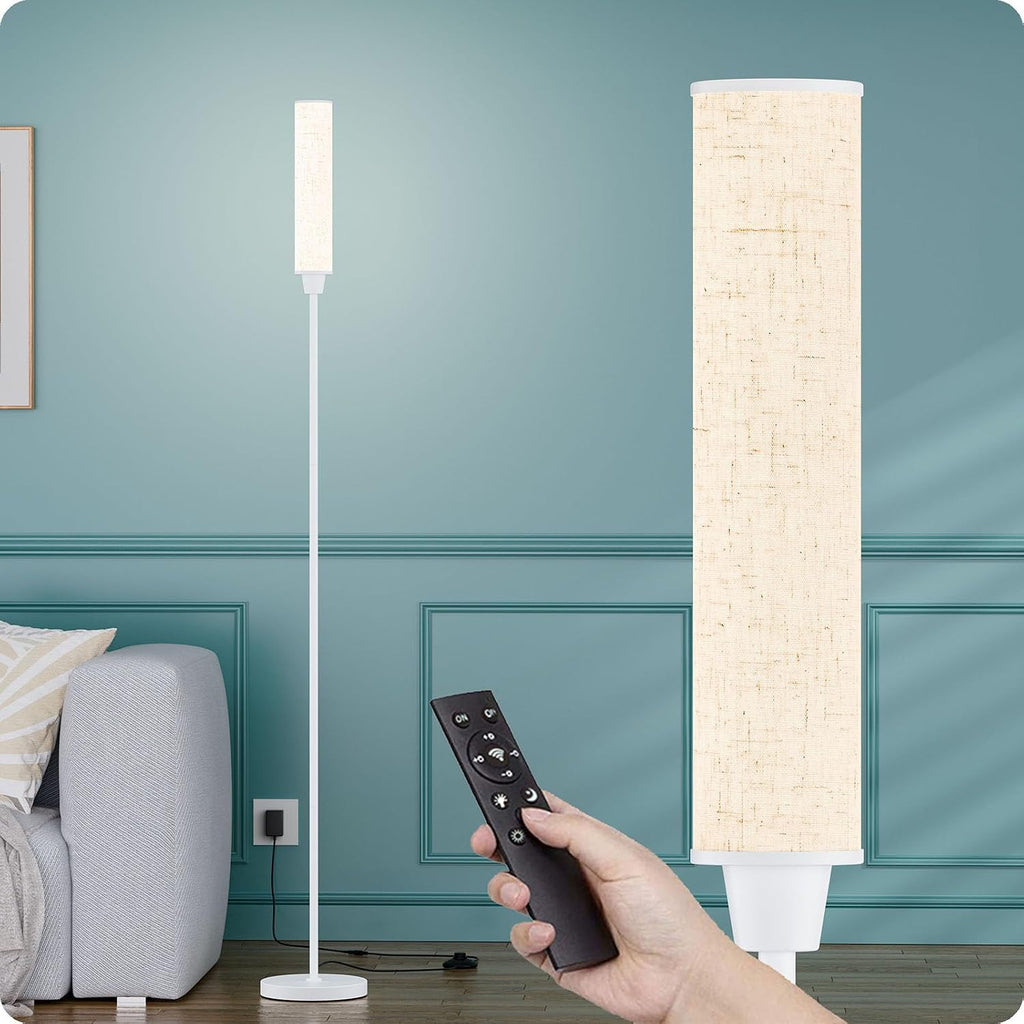 Nukanu Floor Lamp with Remote Control, Floor Lamps for Living Room/Bedroom/Office, Stepless Adjustable 3000K-6000K Colors and 10-100%…