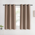 NICETOWN Blackout Window Curtains and Drapes for Kitchen, Set of 2, 42 by 60 Inch, Cappuccino, Window Treatment Thermal Insulated Solid…