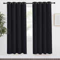 NICETOWN Black Blackout Curtain 78 inch Length, W55 x L78 Inch, 8 Grommets Top, 1 Piece, Thermal Insulated Modern Window Treatment…