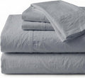 Perupima Peru Pima 285 Thread Count Percale Full Sheet Set - 100% Peruvian Pima Cotton, 4 Piece (Flat, Fitted, 2 Pillowcases) - Cooling, Cr…