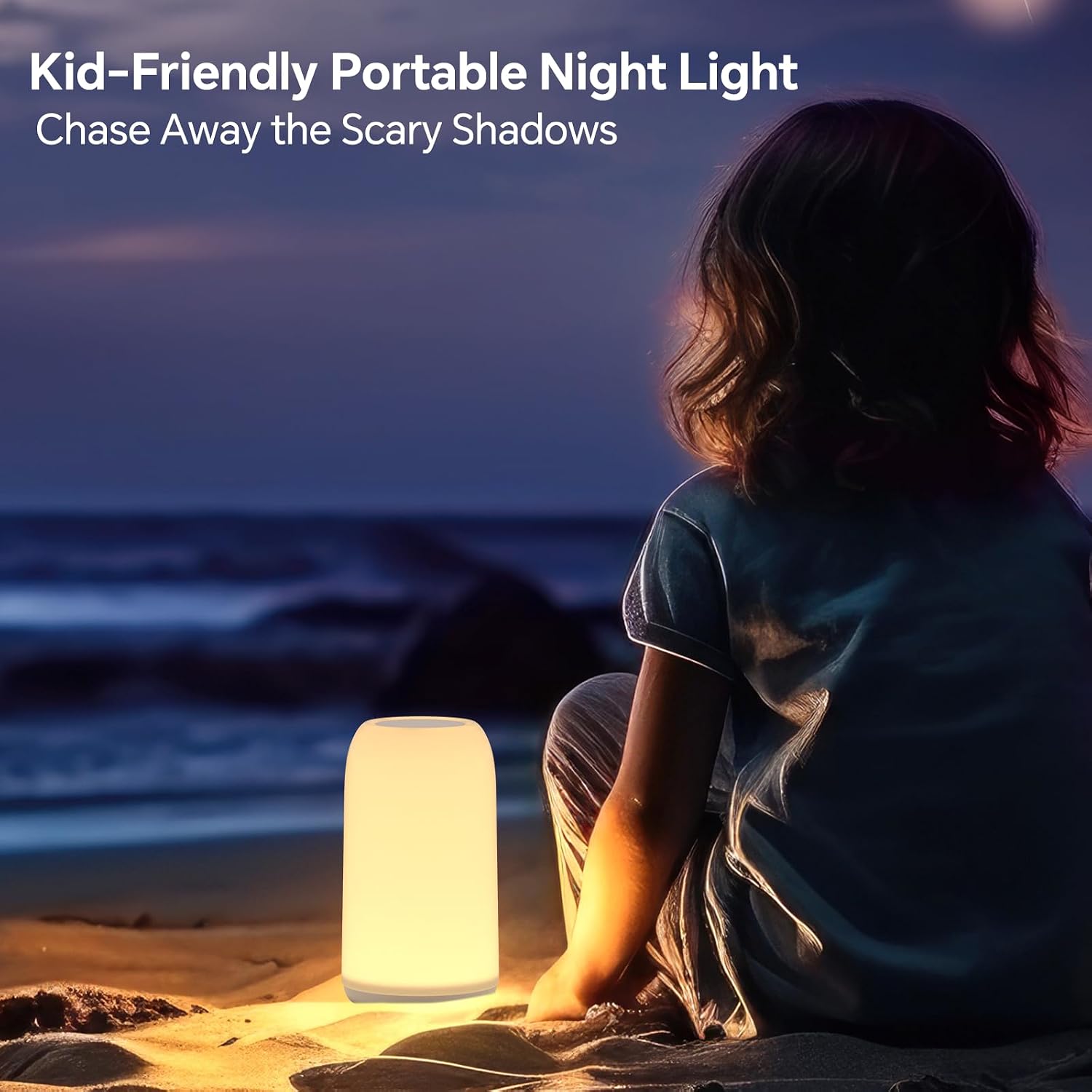 ROOTRO Cordless Table Lamps Rechargeable, Touch Lamp for Bedroom [Sleek Design & RGB Mode] 4-Level Brightness Small Bedside Lamp, LED…