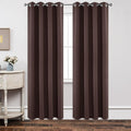 Joydeco Blackout Curtains 84 inches Long 2 Panels Set, Thermal Insulated Long Curtains & Drapes 2 Burg, Room Darkening Grommet Drapes for B…