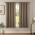 Joydeco Blackout Curtains 45 Inch Length 2 Panels Set, Thermal Insulated Long Curtains& Drapes 2 Burg, Room Darkening Grommet Drapes for Li…