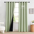 NICETOWN Light Green Blackout Curtains 84 Inches Long for Bedroom, 100% Blackout Thermal Insulated Window Drapes Room Darkening Curtains…