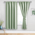 Jiuzhen Blackout Curtains for Bedroom - Thermal Insulated Room Darkening Noise Reducing, 52 x 63 Inch Length Curtains for Living Room, Set…