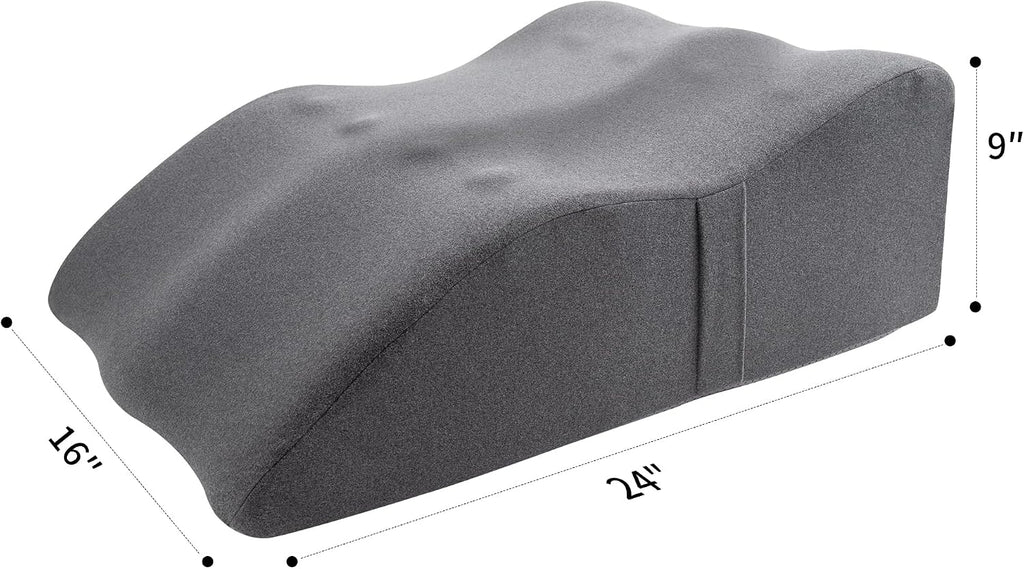 itcozy Leg Elevation Pillow with Soft Memory Foam, Wedge Pillow for Reading, Rest, Surgery, Relieves Back, Swelling, Hip, Knee Pain and…