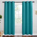 NICETOWN Room Darkening Curtains 78 inch Length 2 Panels, Peacock Teal, 2 Pieces, W42, Thermal Insulated Grommet Blackout Curtains for…