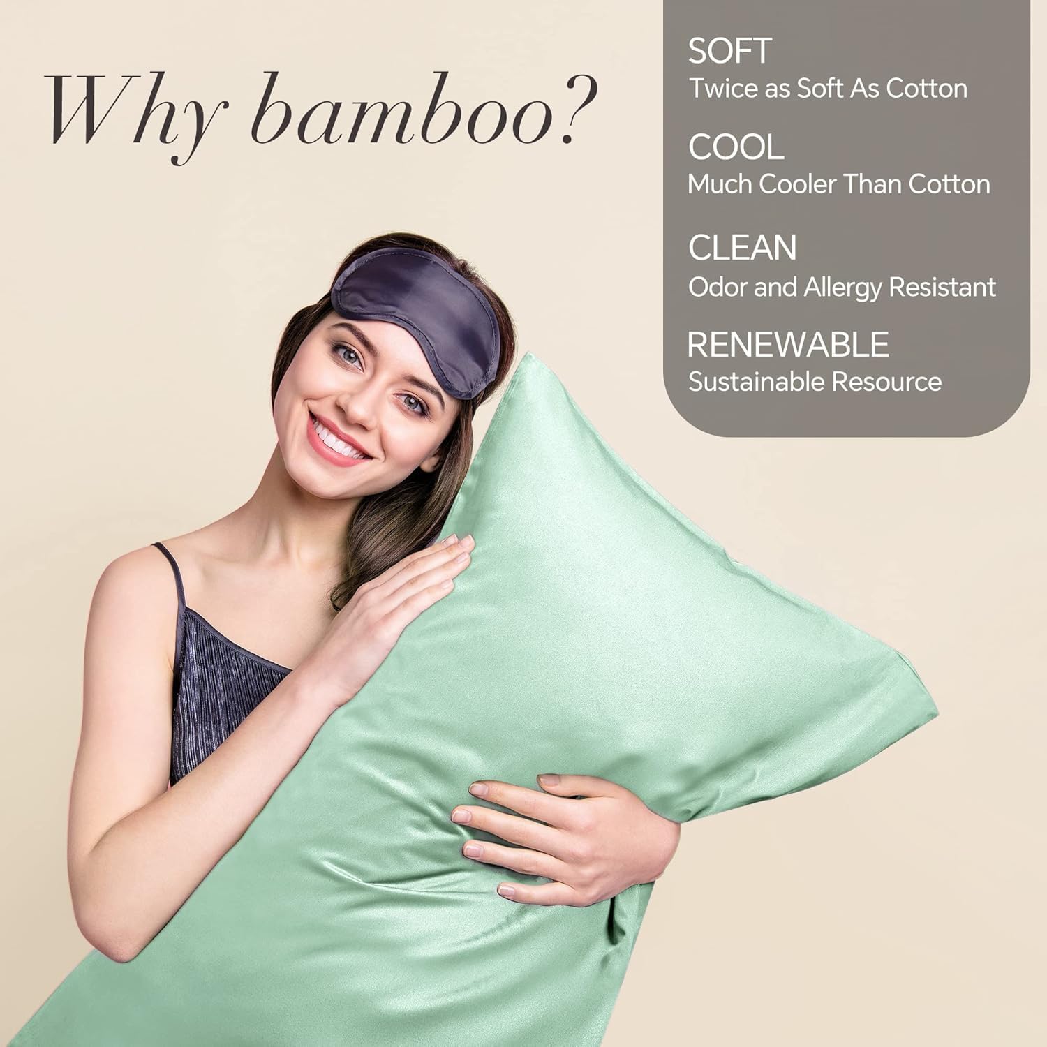 Bedelite King Size Pillow Cases Set of 2, Rayon Derived from Bamboo, Cooling Pillow Cases for Hot Sleepers & Night Sweats, Breathable and S…
