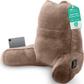 Sasttie Reading Pillow, Pillows for Reading or Relaxing – Ergonomic Support for Head, Neck, Back, and Lumbar, 21-Inch, Khaki
