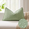 KevinTextile Kevin Textile Spring 14x24 Inch Lumbar Pillow Cover 1 Pack Soft Boucle Textured Decorative Waterproof Rectangle Cushion Elegan…