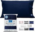 DryZzz Waterproof Pillow Protector Cooling Pillow Case 29"x19" 2pc Navy Blue Standard Size, Absorbent Towel Pillowcase Dual-Sided Wet & Dry…
