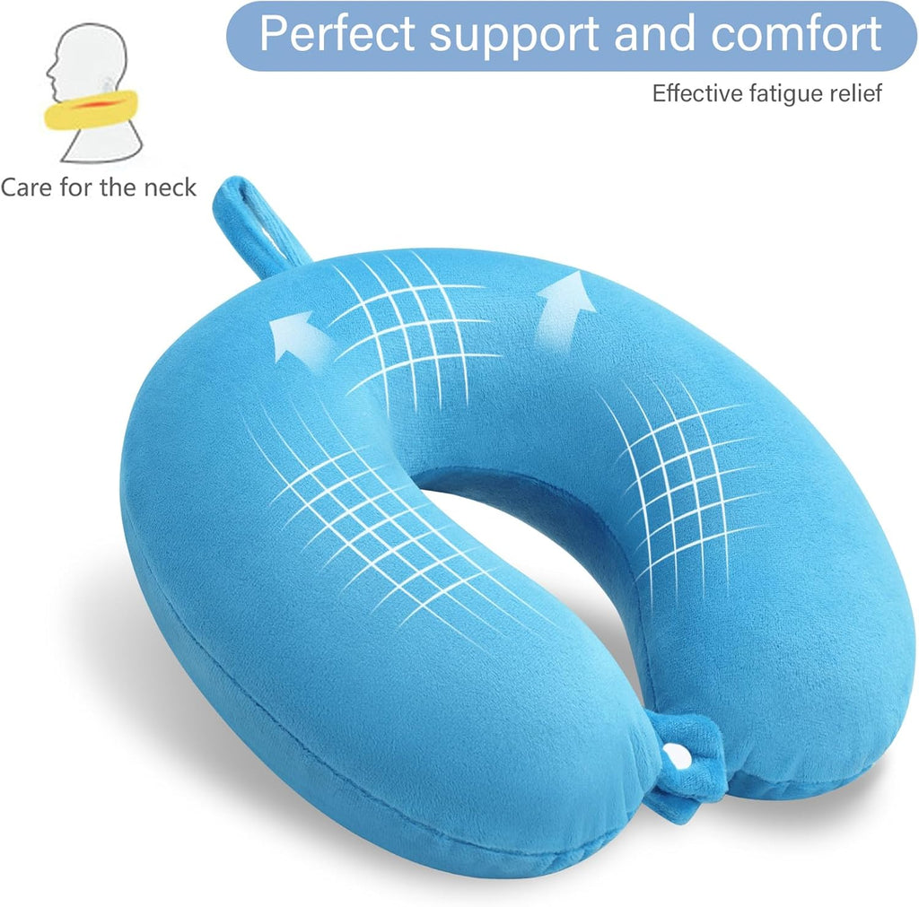 Gosider Neck Pillow for Travel Comfortable Travel Pillows U Shape Memory Foam Airplane Pillow Support Neck and Head Portable Neck Pillows S…