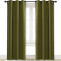 NICETOWN Blackout Room Darkening Window Curtain for Christmas Decoration, Thermal Insulated Solid Grommet Blackout Curtain/Drape for…