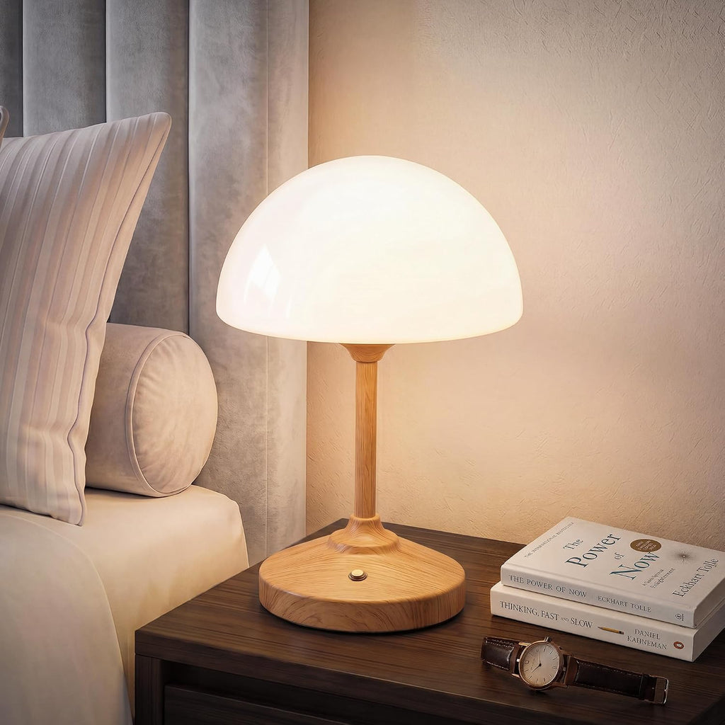 Dawnwake Table Lamp Cordless Lamp for Bedroom, Small Bedside Desk Table Lamp,5000mAh Rechargeble Battery Operated Dimmable Table…