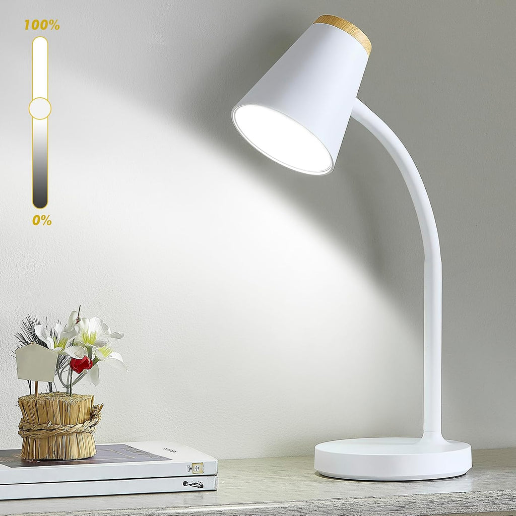 WelcometoEJIAXIN EJIAXIN Desk Lamp for College Dorm Room - Small LED Desk Lamp Touch Dimmable Reading Light for Home Office - Adjustable Fl…