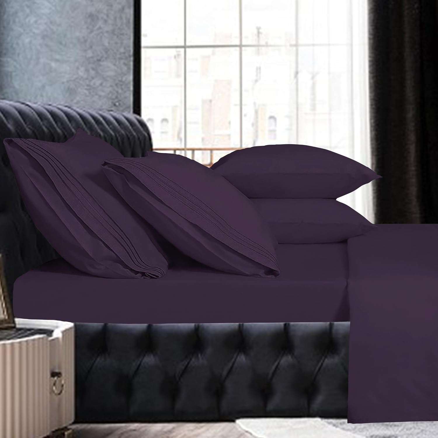 MocassiLuxuryBedding Mocassi Twin XL Sheet Set - Luxury Hotel 1800 Premier Bedding Sheets & Pillowcases - Ultra Soft Breathable & Cooling B…