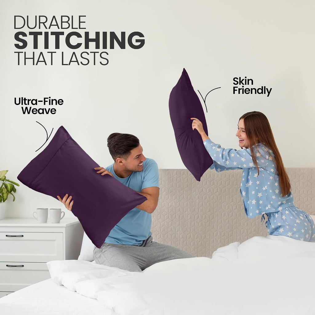 Utopiabedding Utopia Bedding Queen Pillow Cases - 2 Pack - Envelope Closure - Soft Brushed Microfiber Fabric - Shrinkage and Fade Resistant…