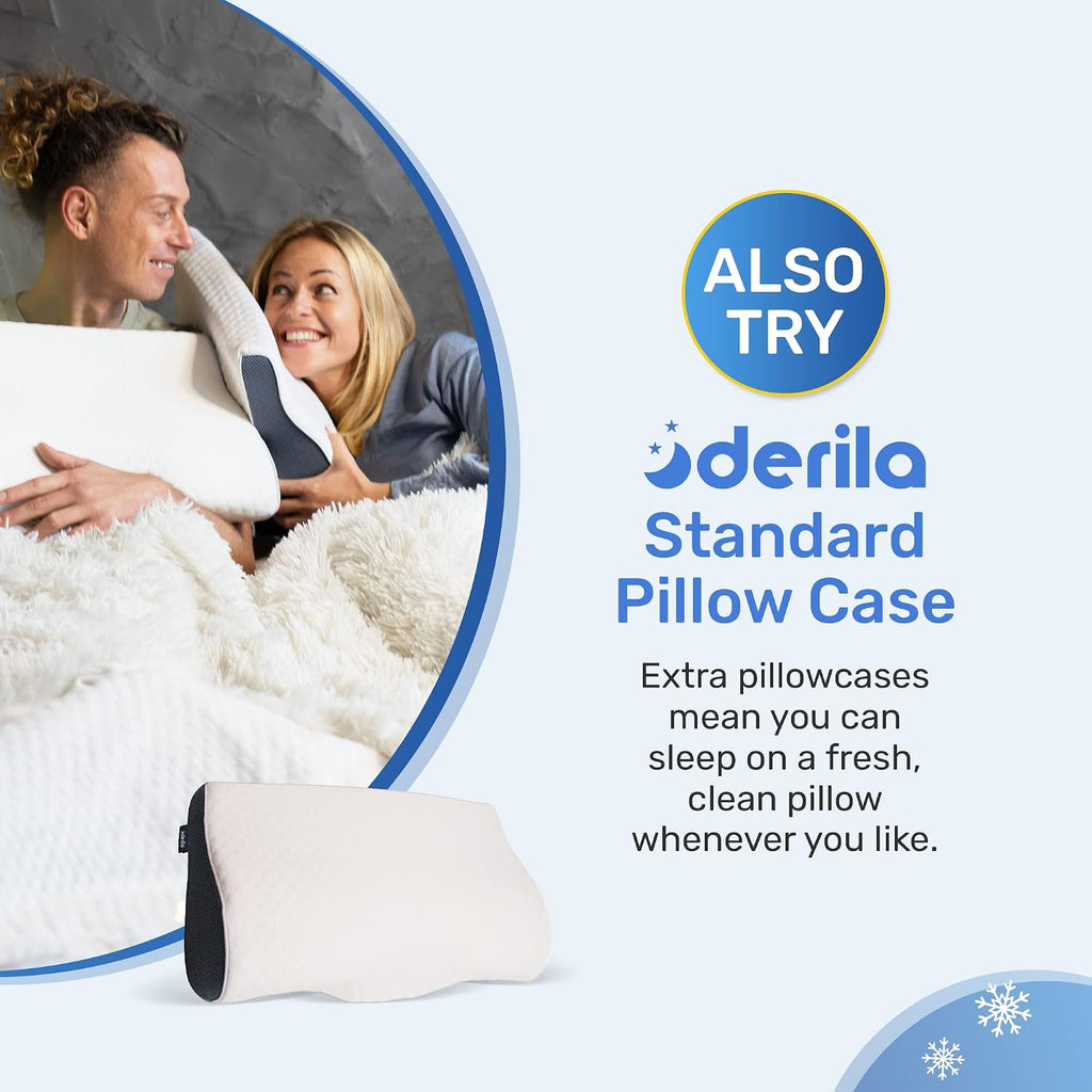 Derila | MemoryFoamPillow Derila Cooling Pillowcase Optimal Temperature Control for Your Derila Memory Foam Pillow for Perfect Sleep. Quali…
