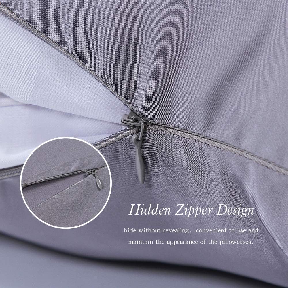 Jocoku 100% Mulberry Silk Pillowcases Set of 2 for Hair and Skin and Super Soft and Breathable Queen Size Nature Silk Pillowcases (Queen…