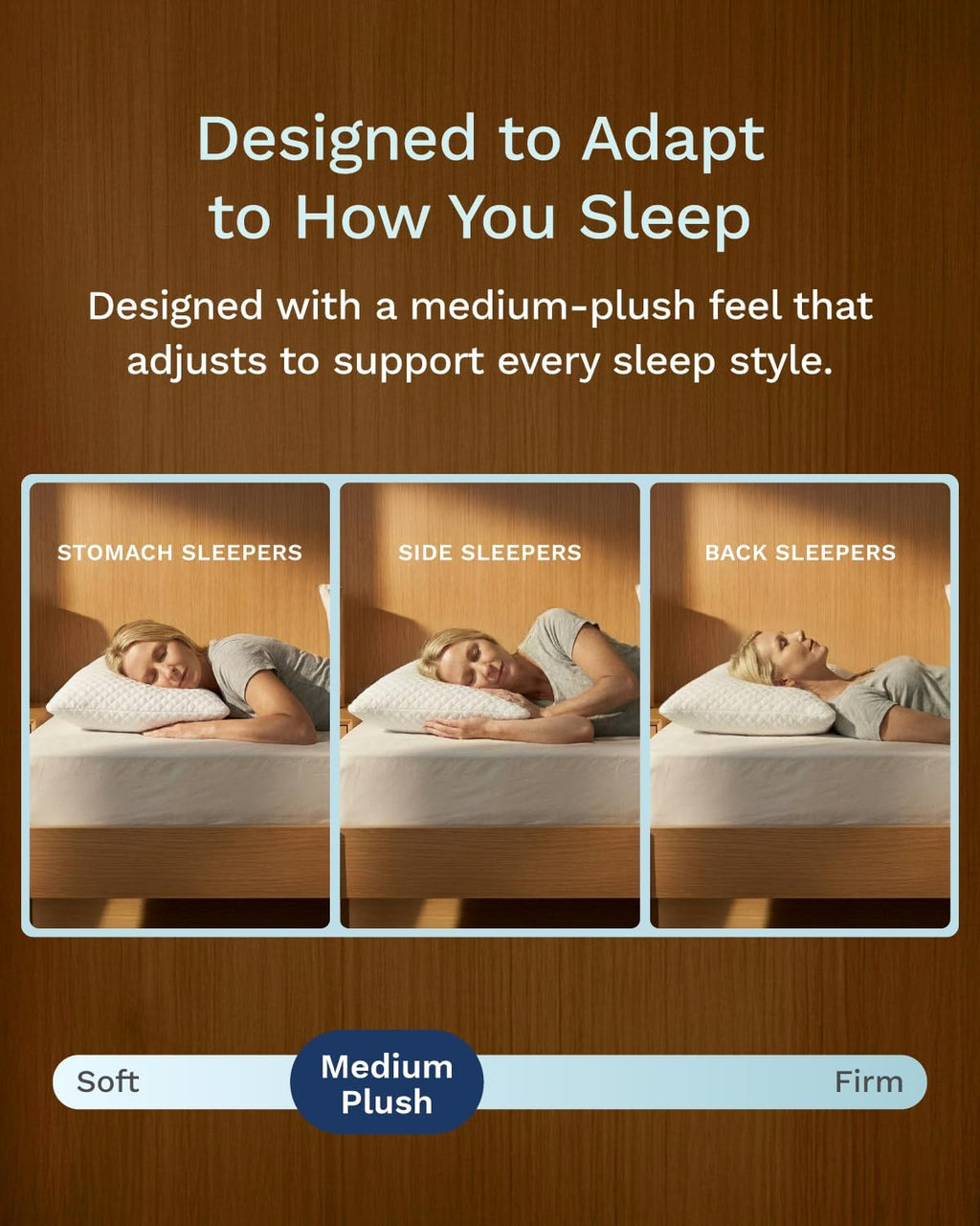 ViscoSoft Standard-Size Memory Foam Pillow - 2-Pack - with Washable Cover and Cooling Fabric White