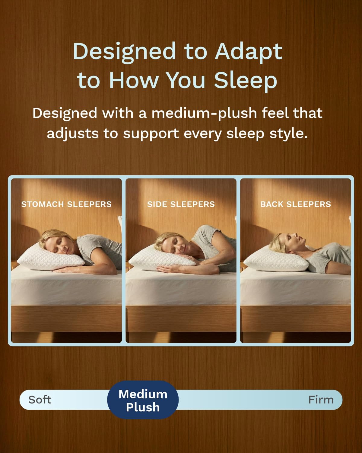 ViscoSoft Standard-Size Memory Foam Pillow - 1-Pack - with Washable Cover and Cooling Fabric White