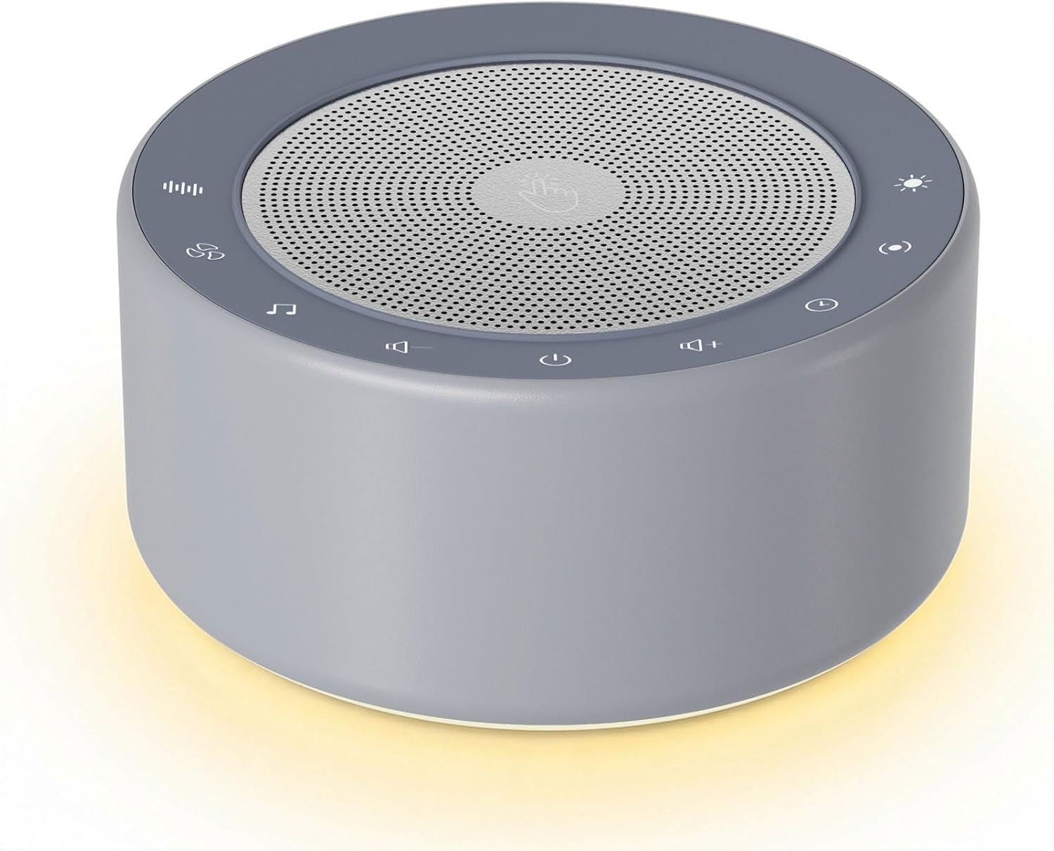 Kipcush White Noise Machine - Soft Non-Glare Nursery Lamp, 30 Soothing Sounds, 8 Color Lights, Max 8-Hour Timer for Baby & Adults (1…