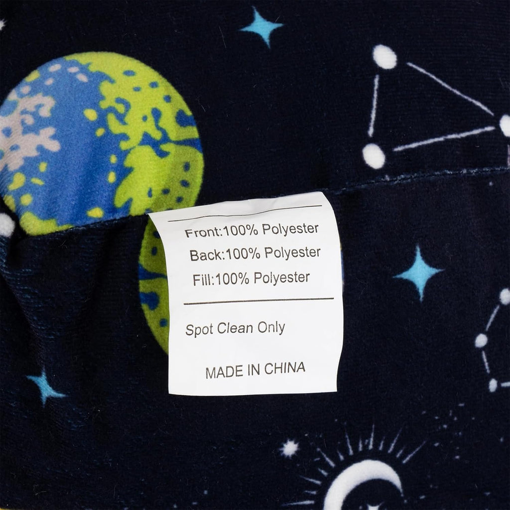 Holawakaka Reading Pillow with Arms, Galaxy Space Print Plush Bed Rest Pillows for Kids Teens Petites Sitting in Bed, Sofa, Chair, Lounge, B…