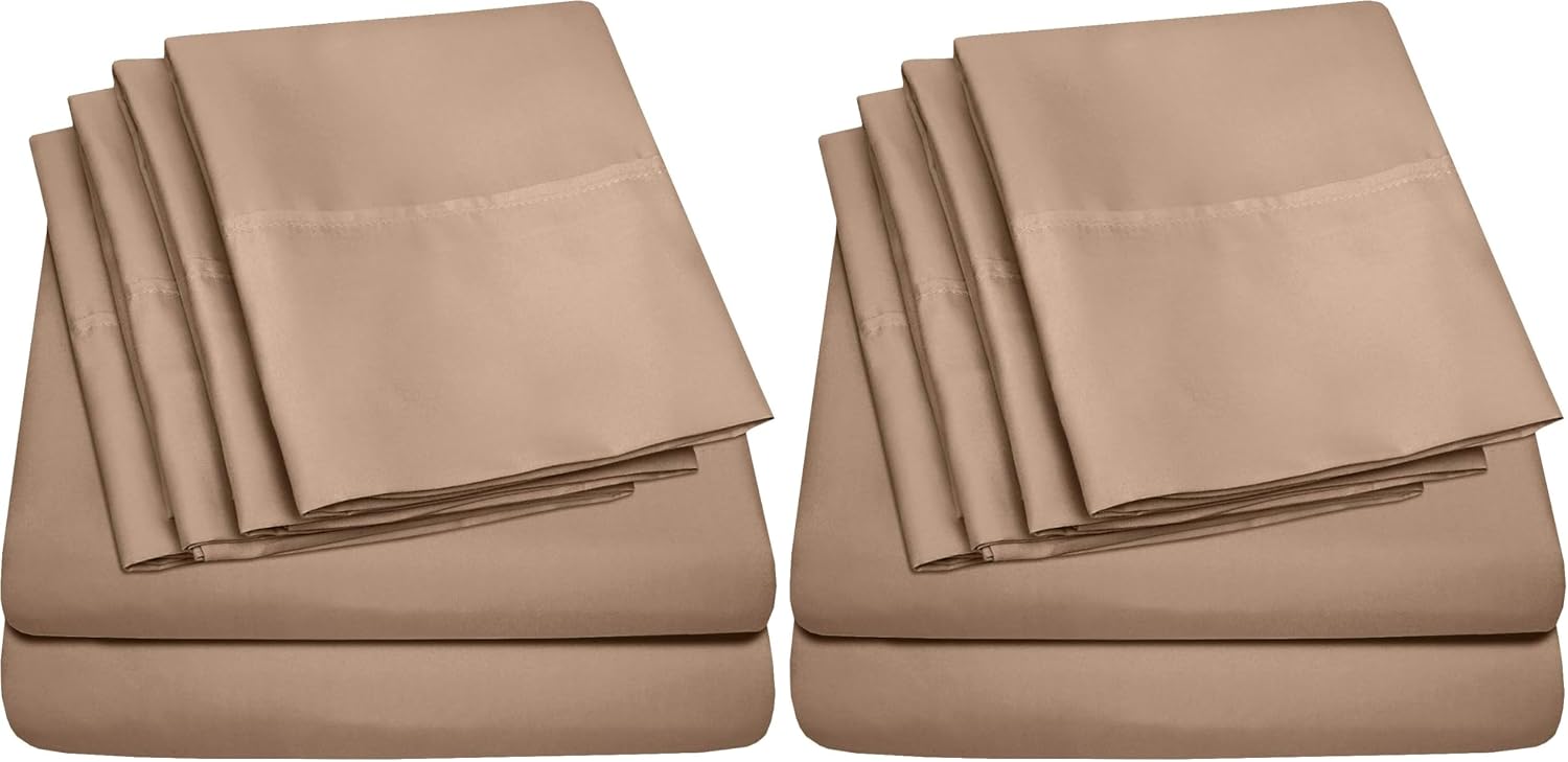 Twin Size Bed Sheets - 4 Piece 1500 Supreme Collection Fine Brushed Microfiber Deep Pocket Twin Sheet Set Bedding - 1 Extra Pillow Cases…
