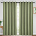 Yakamok 84 Inch Length Blackout Curtains for Bedroom, Light Blocking Drapes Room Darkening Thermal Insulated Solid Grommet Panels for…