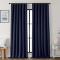 Gwine Navy Blue Blackout Curtains for Bedroom 96 Inch Length, Room Darkening Energy Saving Black Out Curtains for Living Room, Window…