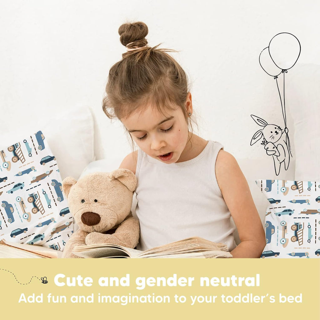 Toddler Pillow with Pillowcase - 13x18 My Little Dreamy Kids Travel Bed Pillows for Sleeping, Organic Cotton Small Pillowcase, Soft &…