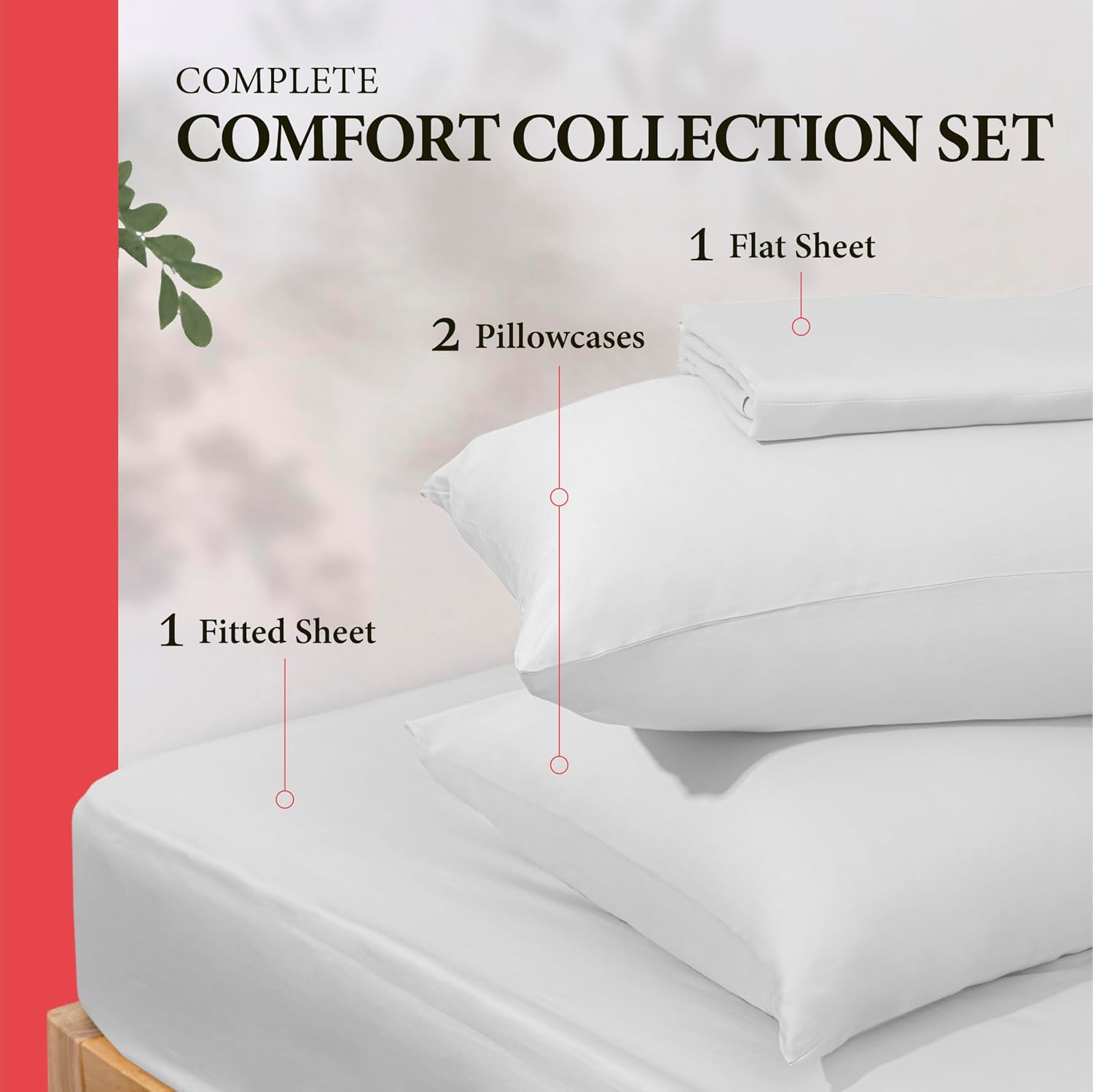 AshtonSheets 100% Egyptian Cotton California King Size Sheet Set - 600 Series Refined Collection Sheets Set for Cal King Bed (4 PC, Silver)…