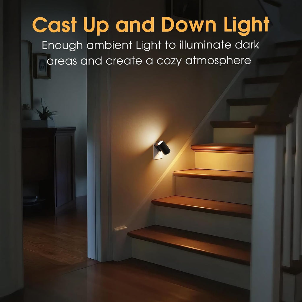Briignite Night Lights Plug into Wall, 3CCT Modern LED Night Light Plug in, Dusk to Dawn Sensor, 3000KĀ0Kl·0K Change Nightlight, Dimmable…